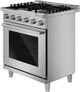 Bosch® 500 Series 30” Stainless Steel Freestanding Dual Fuel Range-3