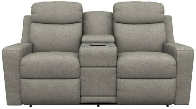 La-Z-Boy® Emmons Ash Manual Reclining Loveseat with Console-1