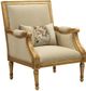 ACME Furniture Daesha Antique Gold/Tan Accent Chair-0