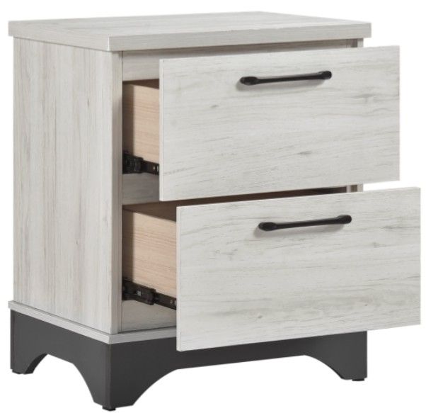 Homelegance® Westport Gray/White Oak Nightstand-3