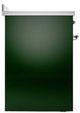 Ilve® Nostalgie II Noblesse 30'' Emerald Green Pro Style Induction Range with Chrome Trim-2
