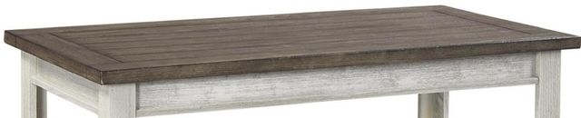 aspenhome® Eastport Drifted White Cocktail Table with Grey Top -1