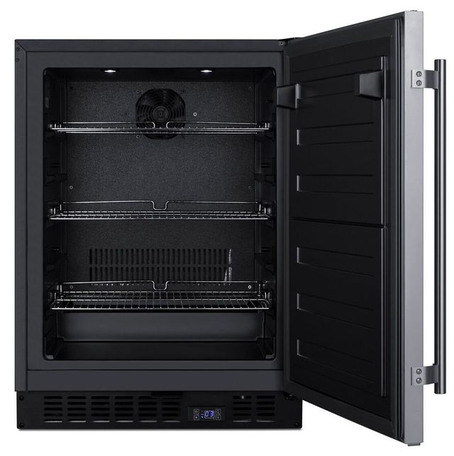 Summit® 24" 3.7 Cu. Ft. Stainless Steel Undercounter Freezer-2