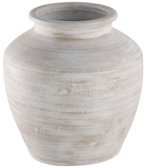 Signature Design by Ashley® Meadie Distressed White Vase-1