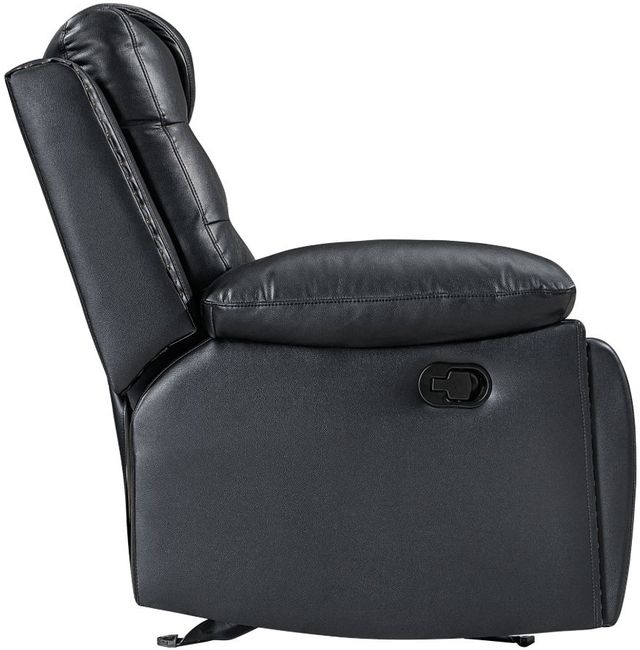 New Classic® Home Furnishings Nikko Black/Gray Manual Dual Reclining Sofa-4