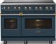 Viking® 5 Series 48" Squall Pro Style Induction Range with Brushed Brass Trim-4