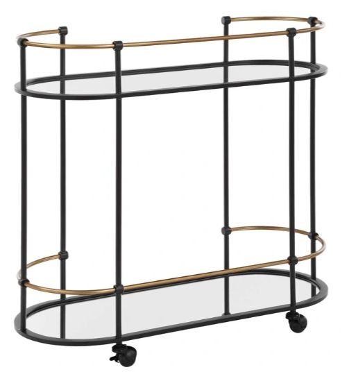 Uttermost® Andre Black Bar Cart-0
