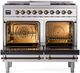 Ilve® Nostalgie II Series 40" Stainless Steel Pro Style Dual Fuel Range-1