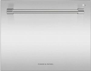 Front view of the Fisher & Paykel Series 7 24" Stainless Steel Single DishDrawer™ Dishwasher