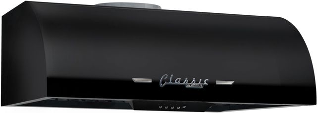 Unique® Appliances Classic Retro 24" Midnight Black Wall Mounted Range Hood-1