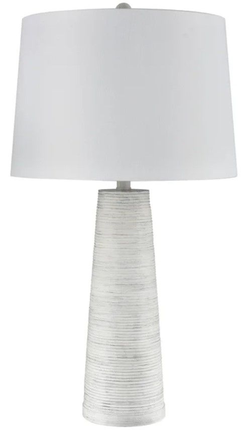 Stylecraft Grey White Wash/Silver Table Lamp-0