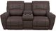 La-Z-Boy® Cassian Walnut Leather Power Reclining Loveseat with Console, Headrest, and Lumbar-1
