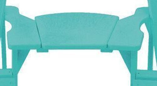 C.R. Plastics Turquoise Arm Table-1