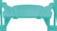 C.R. Plastics Turquoise Arm Table-1