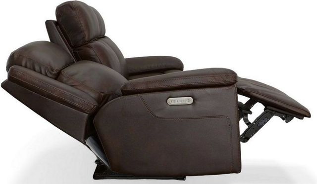 Flexsteel® Chance Brown Power Gliding Sofa with Power Headrest-4