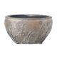 A & B Home Gray Planter Pot with Grass Patterns-1