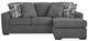 Signature Design by Ashley® Gardiner Pewter Chaise Sofa-1