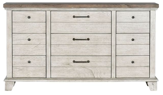 Steve Silver Co. Bear Creek Honey/White Smoke 66" Dresser-2