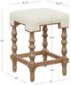 Linon Barrie Brown Washed Counter Stool-2