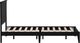 Rize Home Cottage Style Ebony Black King Panel Bed-2