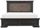 Mazin Furniture Bolingbrook Wire Brushed Charcoal/Brown Queen Bed-0