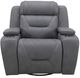 Liberty Furniture Chapman Aline Blue Gray Leather Power Recliner-2