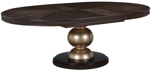 Michael Amini® West Kensington Medium Espresso Oval Dining Table-4