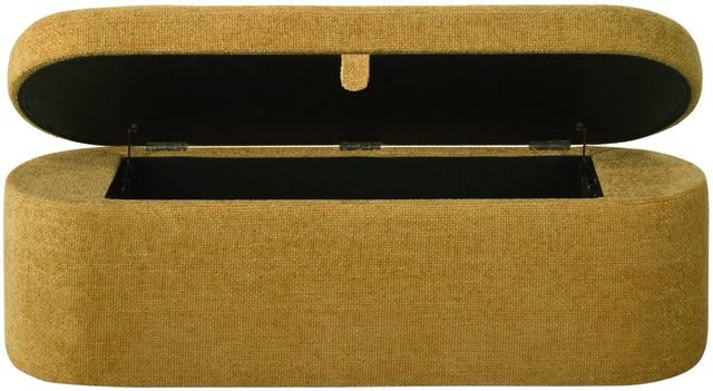 Crown Mark Philipa Gold Tweed Storage Bench-3