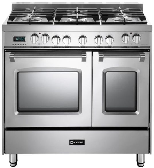 Verona® Prestige Series 36" Stainless Steel Pro Style Dual Fuel Range-0