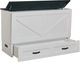 CabinetBed Inc.™ Elite Barn Black/White Folding Queen Bed-4