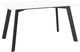 Amisco Customizable Lidya 54" Rectangular Dining Table with 0.5" White Glass Top-0