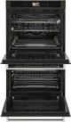 KitchenAid® 30" Black Stainless Steel with PrintShield™ Finish Smart Electric Built In Double Oven-1