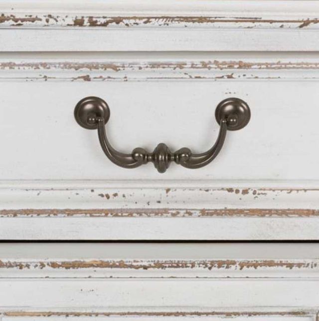 Liberty Furniture Magnolia Manor Antique White Credenza and Hutch-7