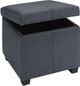 Kwality Imports 2012XS Blue Gray Storage Ottoman-1