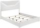 Coaster® Ives 5-Piece White High Gloss King Panel Bedroom Set-1