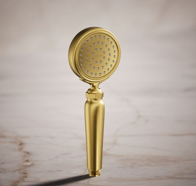 KOHLER® Artifacts® Vibrant Brushed Moderne Brass 1.75 GPM Single-Function Handshower-1