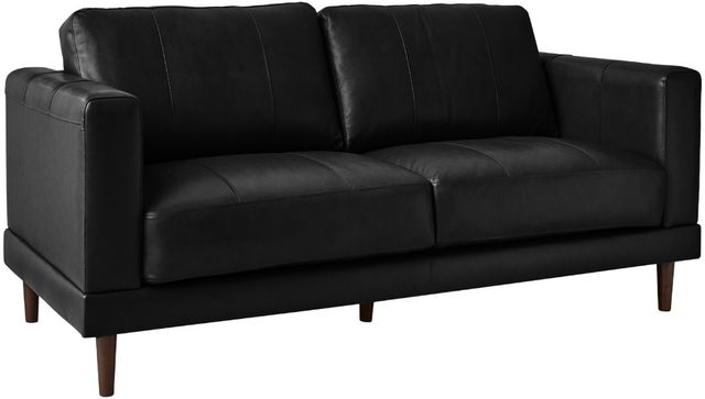 Elements International Hampton 2-Piece Fiero Black Living Room Stationary Seating Set-2