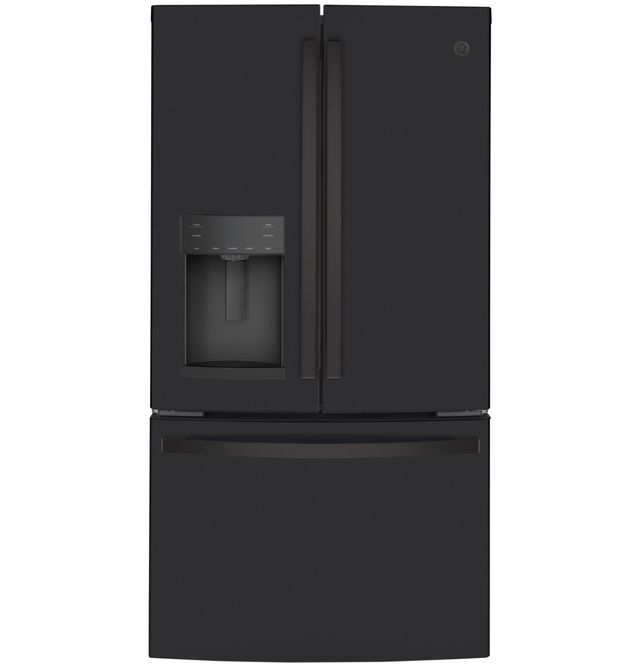 GE® 36" 22.1 Cu. Ft. Fingerprint Resistant Black Slate Counter Depth French Door Refrigerator-0