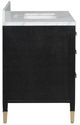 Currey & Company Verona 36" Black Vanity with Rectangular Undermount Sink-4