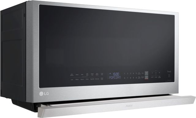 LG 30" 2.1 Cu. Ft. Fingerprint Resistant Stainless Steel Over the Range Microwave-3