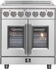 FORNO® Massimo 30" Stainless Steel Pro Style Electric Range-0