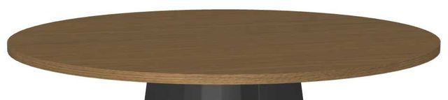 Amisco Customizable Gemma White Oak Veneer 48" Round Dining Table-1