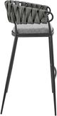 Armen Living Giovanni Black/Gray Bar Stool-4