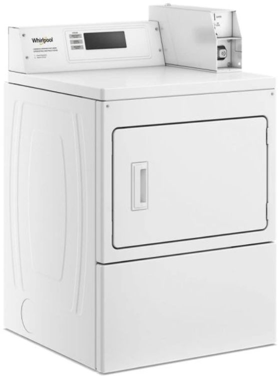 Whirlpool Commercial White Top Load Washer & Electric Dryer Laundry Pair-3