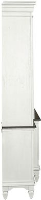 Liberty Furniture Allyson Park Charcoal/Wirebrushed White Entertainment Center with Piers-4