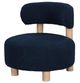 Coaster® Zonie Blue Upholstered Barrel Back Accent Chair-2
