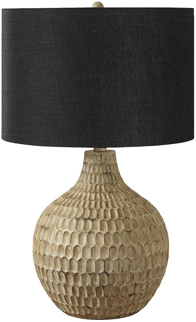 Monarch Specialties Inc. 25"H Brown Resin Table Lamp-0