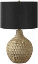 Monarch Specialties Inc. 25"H Brown Resin Table Lamp-0