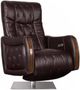 Fornirama 78 Dark Brown Power Swivel Recliner with Power Adjustable Headrest-0