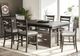 Jofran Inc. Altamonte Brushed Gray High-Low Rectangle Dining Table-1
